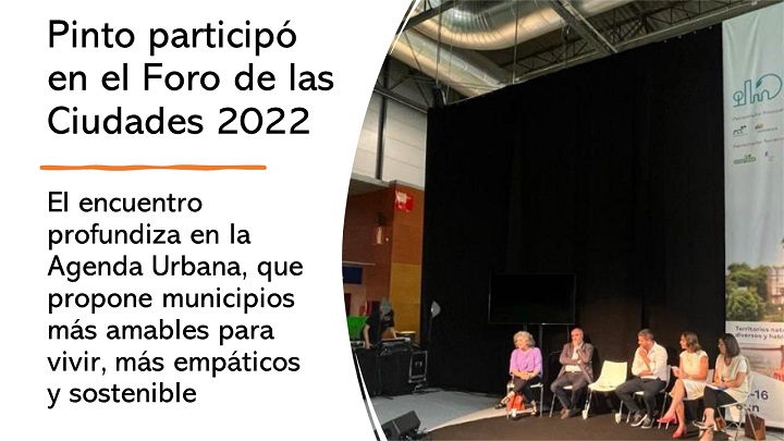 Pinto en el Foro de las Ciudades 2022