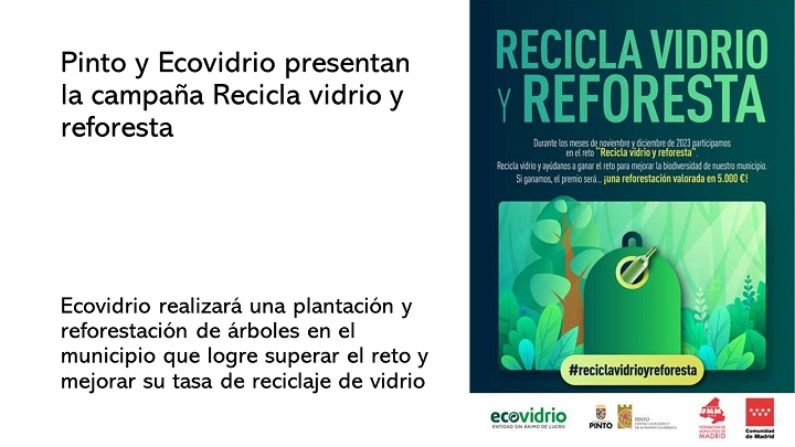Campaña Recicla vidrio y reforesta